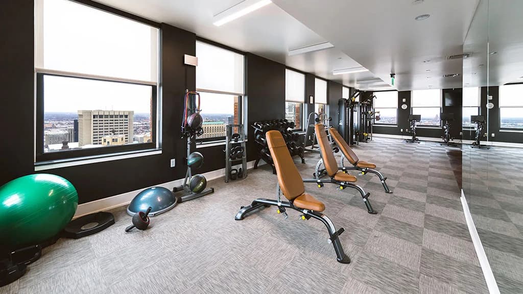 Detroit apartments for rent - image - Two Level Fitness Center