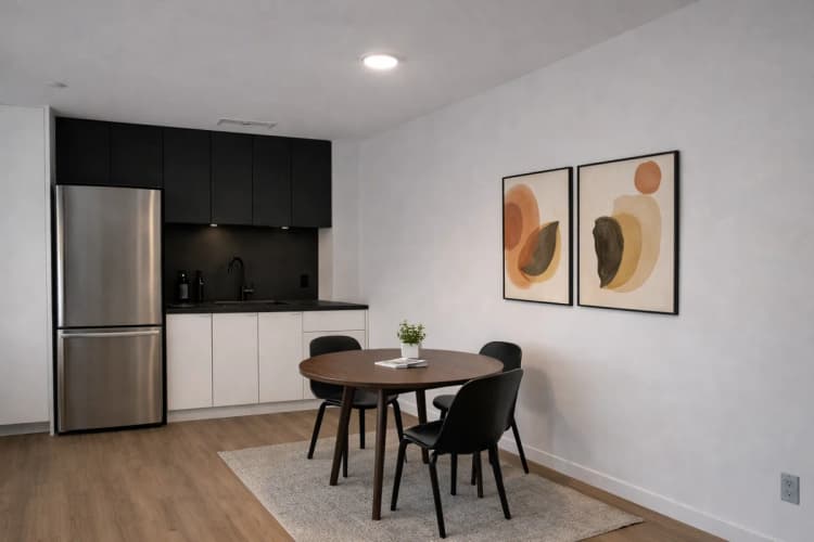Detroit apartments for rent - image - OSI Art Apartments - Kitchen and Dining Area.png