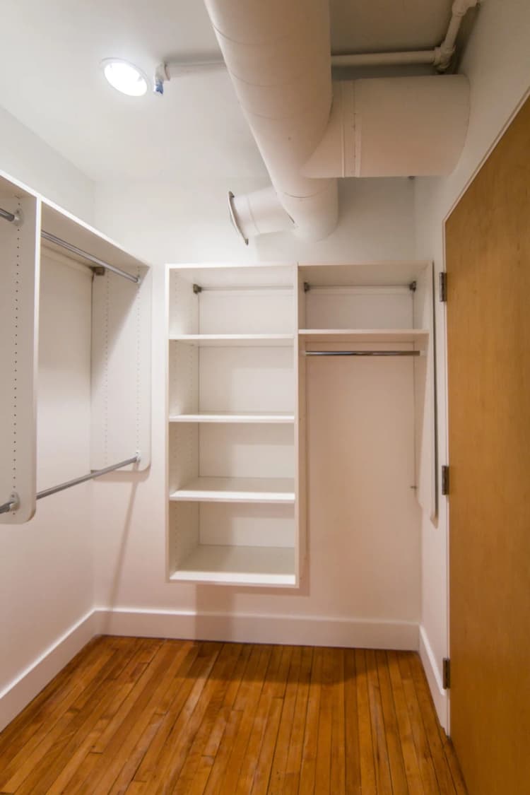 Detroit apartments for rent - image - Built-In Shelving In Closet