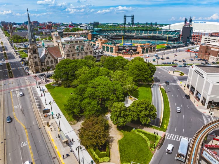 Detroit apartments for rent - image - Grand Circus Park