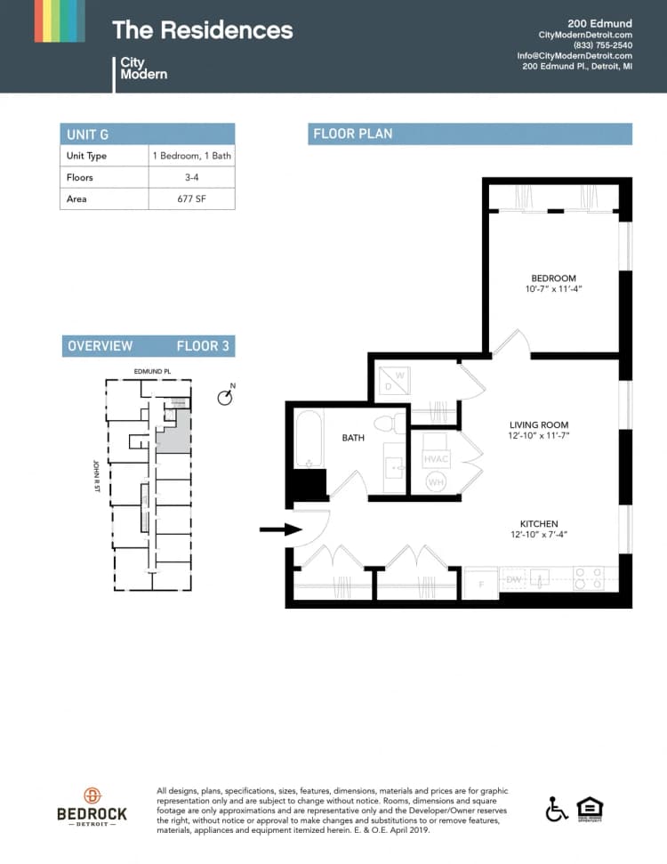 Detroit apartments for rent - image - 200 Edmund - G