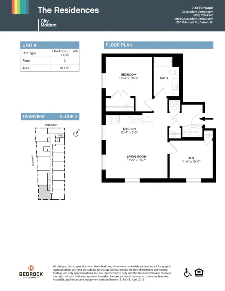 Detroit apartments for rent - image - 200 Edmund - K