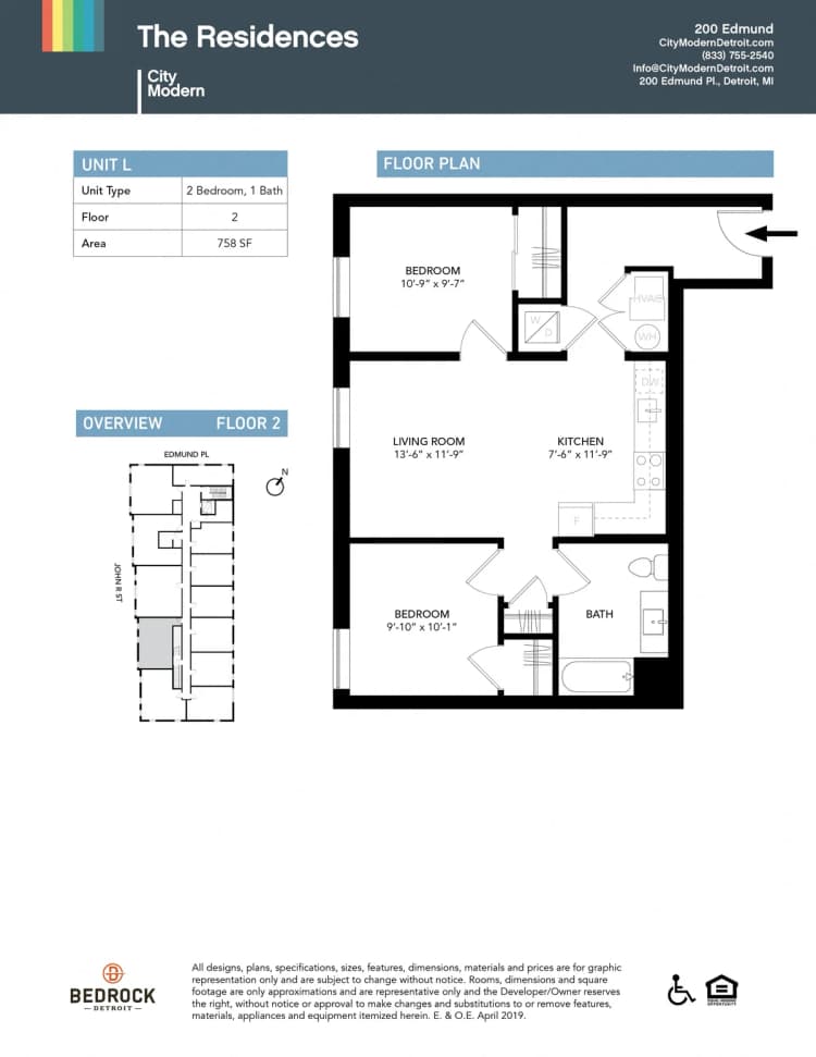 Detroit apartments for rent - image - 200 Edmund - L