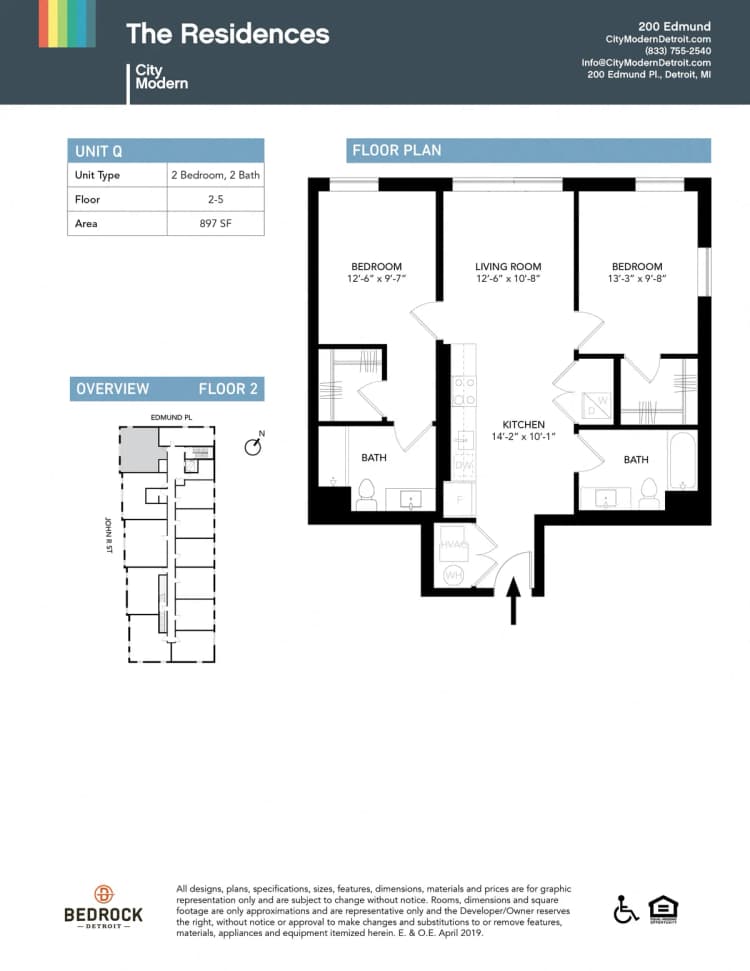 Detroit apartments for rent - image - 200 Edmund - Q