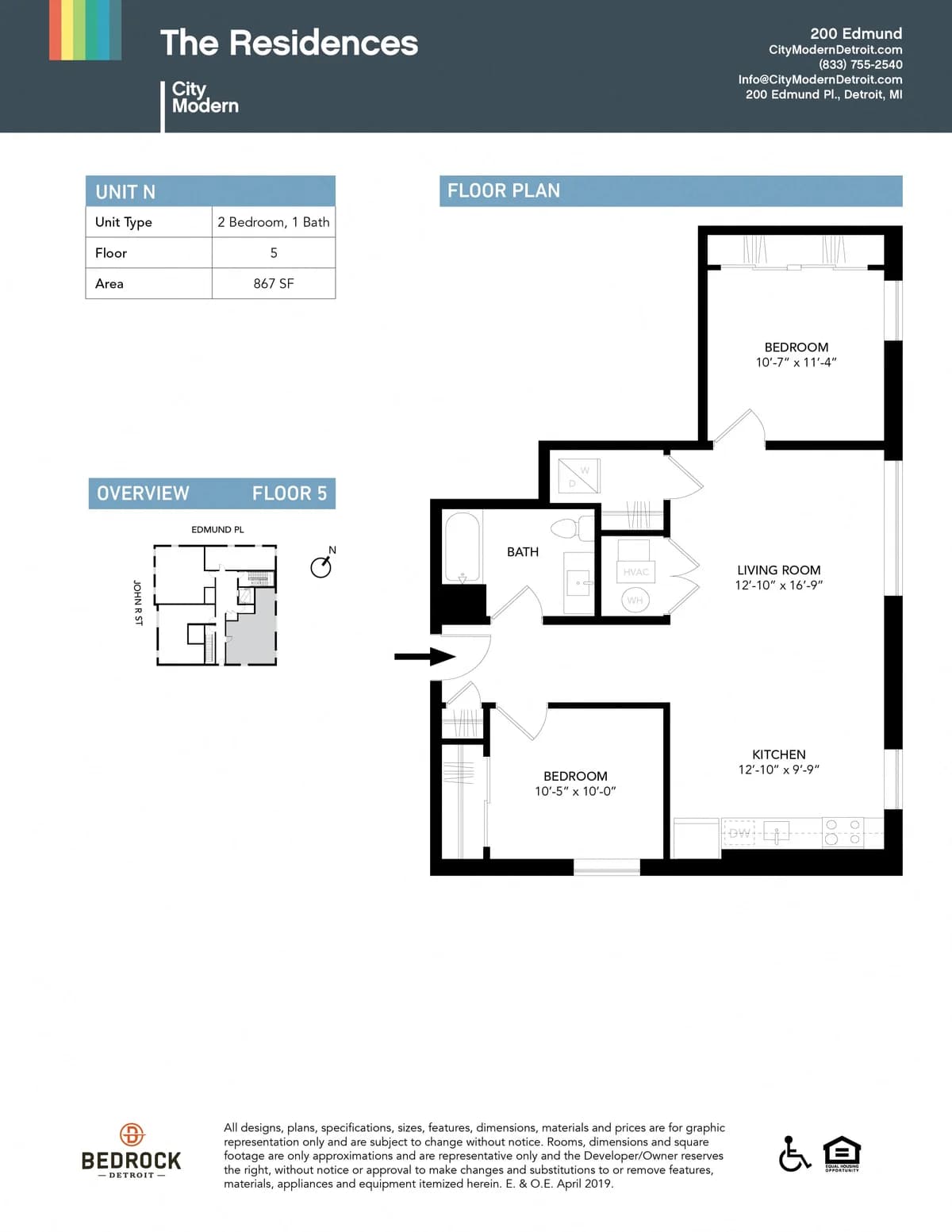 Detroit apartments for rent - image - 200 Edmund - N