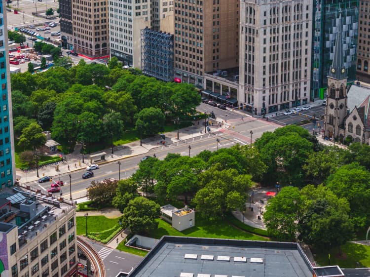 Detroit apartments for rent - image - Grand Circus Park