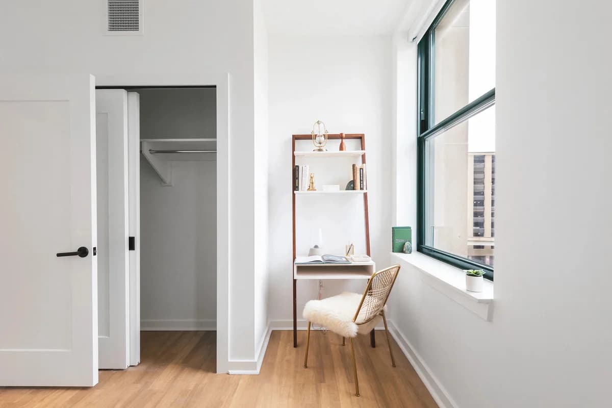 Detroit apartments for rent - image - Closet in bedroom