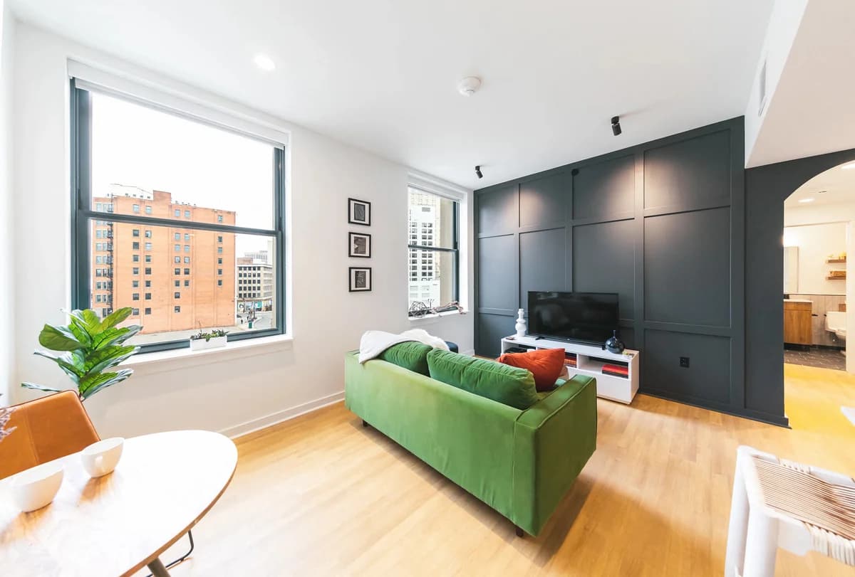 Detroit apartments for rent - image - Living room