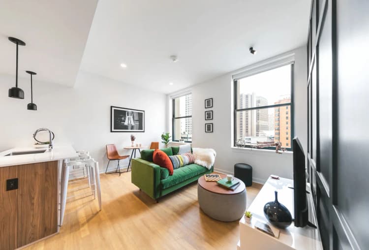 Detroit apartments for rent - image - Living room decor