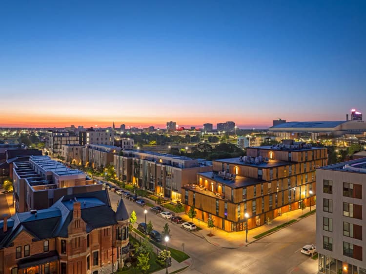 Detroit apartments for rent - image - Aerial View of City Modern