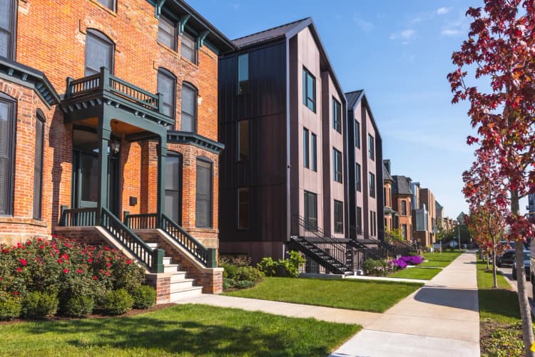 Detroit apartments for rent - image - Looking Down Alfred Street at 265 Alfred and the Historic Homes