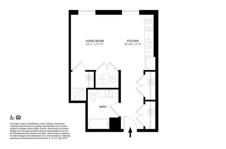 Detroit apartments for rent - image - 200 Edmund Place - B