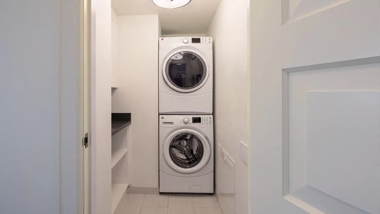 Detroit apartments for rent - image - Laundry near bathroom