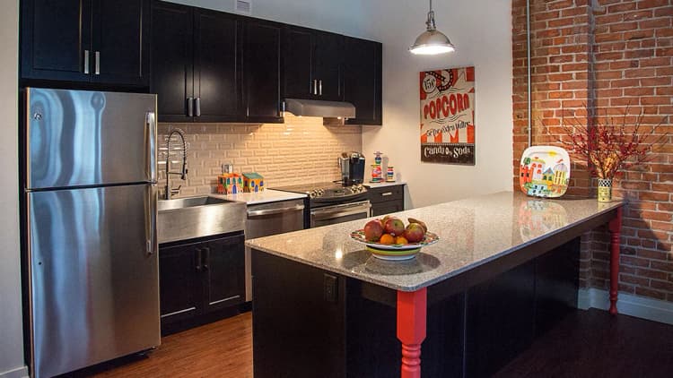 Detroit apartments for rent - image - Kitchen with Appliances