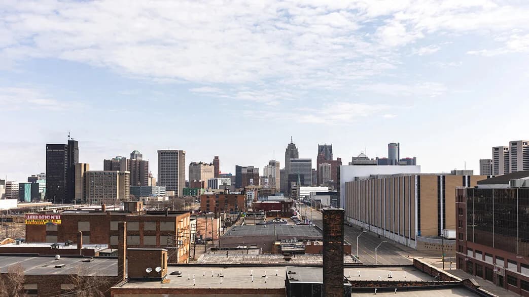 Detroit apartments for rent - image - terrace view