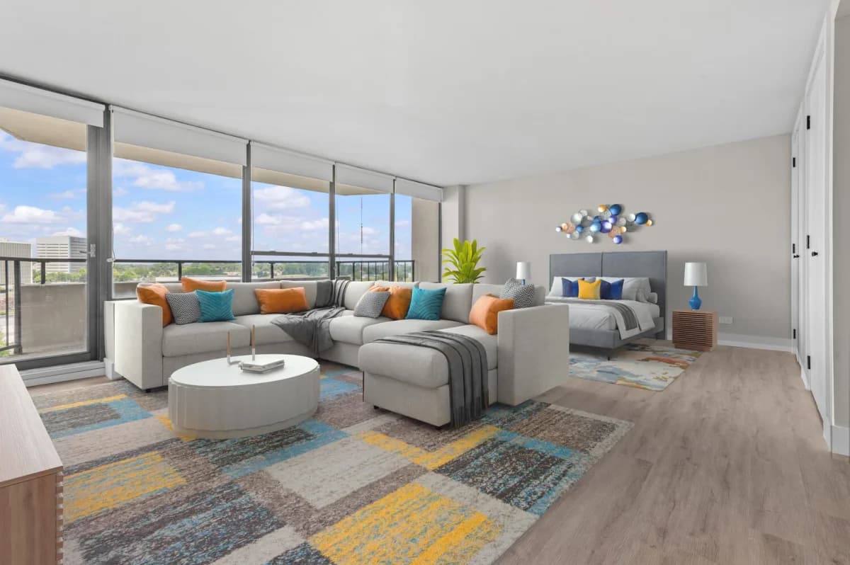Detroit apartments for rent - image - North Park Towers - Bedroom.webp