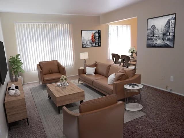 Detroit apartments for rent - image - Cambridge Square Apartments - Living Room1.jpg