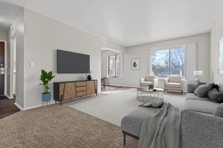Detroit apartments for rent - image - Cambridge Square Apartments - Living Room3.jpg