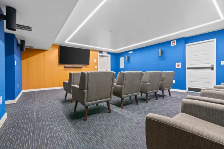 Detroit apartments for rent - image - Solaire Apartments - Office TV Room1.jpg