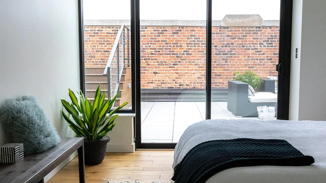 Detroit apartments for rent - image - Balcony door